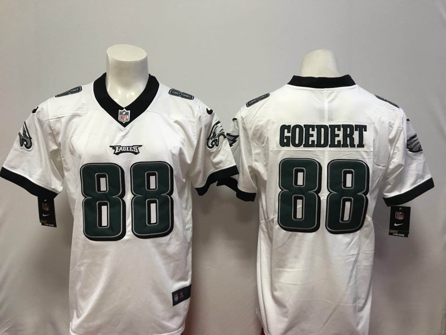 Men Philadelphia Eagles #88 Goedert White Vapor Untouchable Player Nike Limited NFL Jerseys